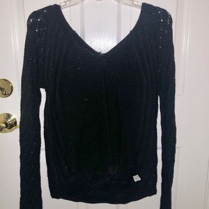 Black V-Neck Sweater